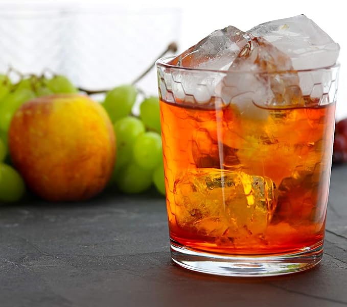 Circleware Double Circle Cooler Glasses, Set of 10 (15.8 oz)